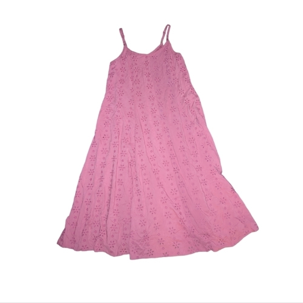 New Torrid Maxi Challis Trapeze Eyelet Dress Size L / 12 - Picture 3 of 6